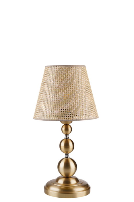 Opviq Lámpara de mesa 8908-4 Beige y Dorado
